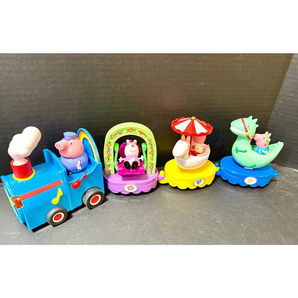 Peppa Pig Peppa's Magical Parade Playset 4 Figures train NO sound NO movement - Picture 6 of 7
